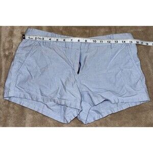 J. Crew Light Blue Chambray Chino Shorts, Size 4,